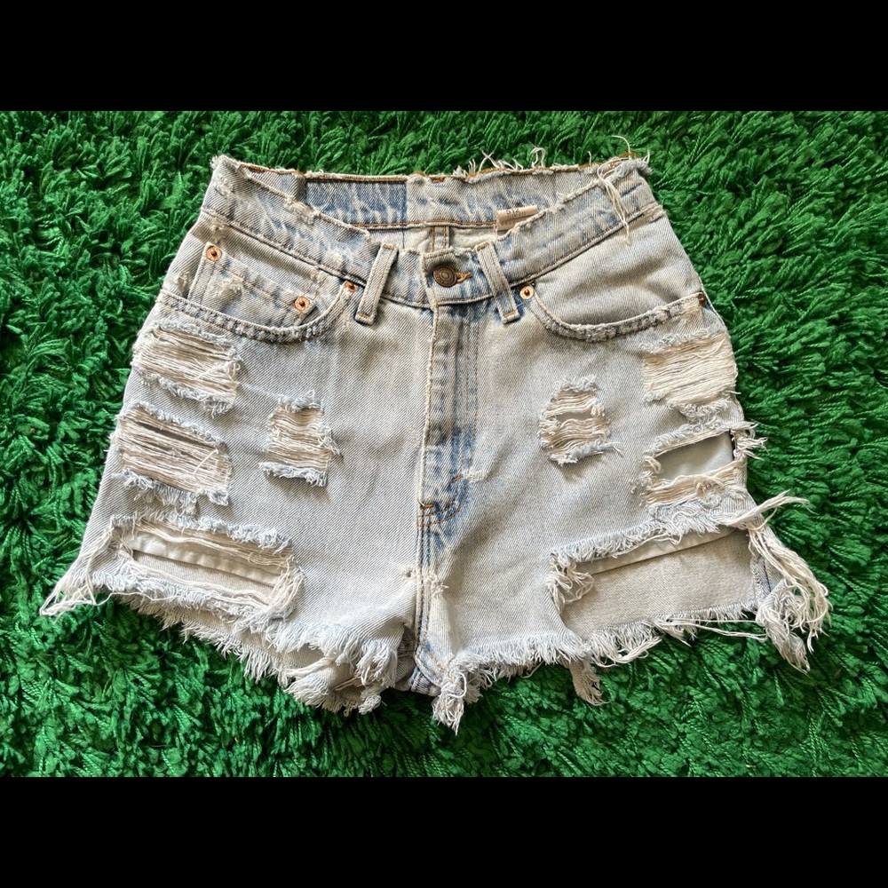 Vintage Torn Levi’s Denim Shorts